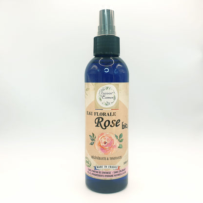 Eau florale de rose - lotion tonique et rafraîchissante - 200 ml