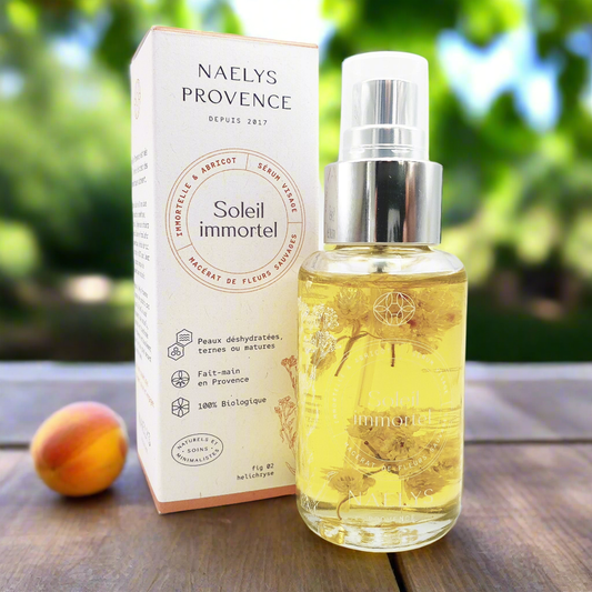 Sérum immortelle, huile d’abricot et d’amande douce - peaux sèches, peaux matures - 50 ml