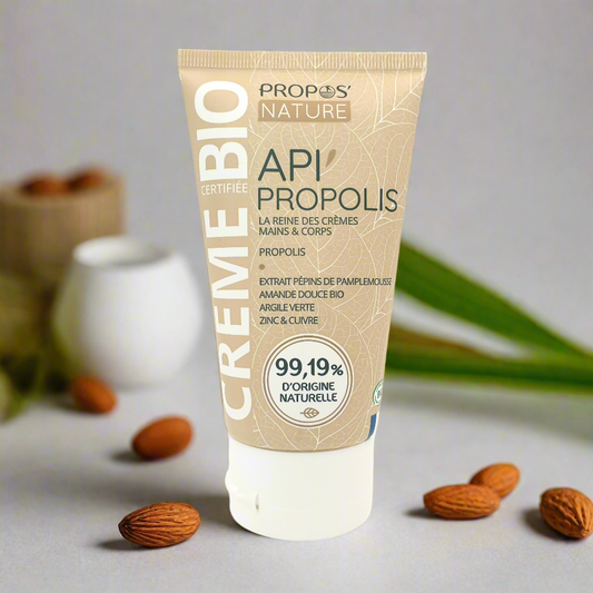 Crème propolis, hydrolat de lavande et huile d'amande douce - mains et corps - 100 ml