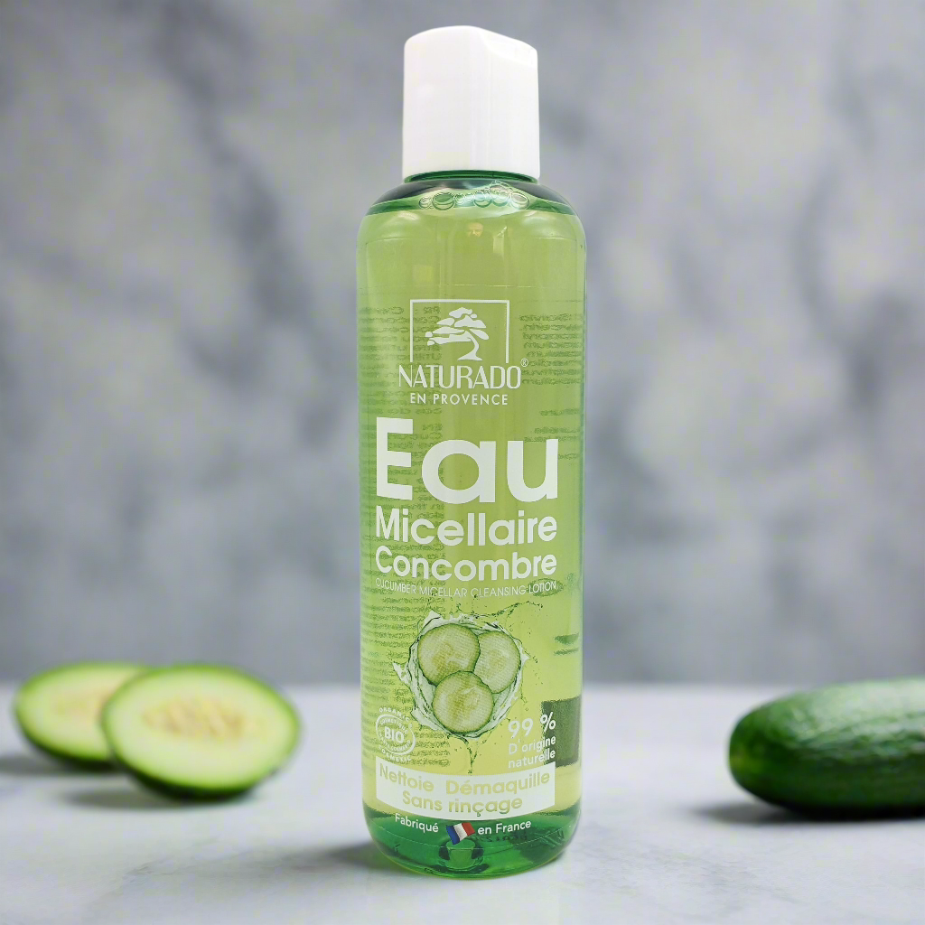 Eau Micellaire à l'extrait de Concombre Bio - nettoyant et démaquillant - 200 ml