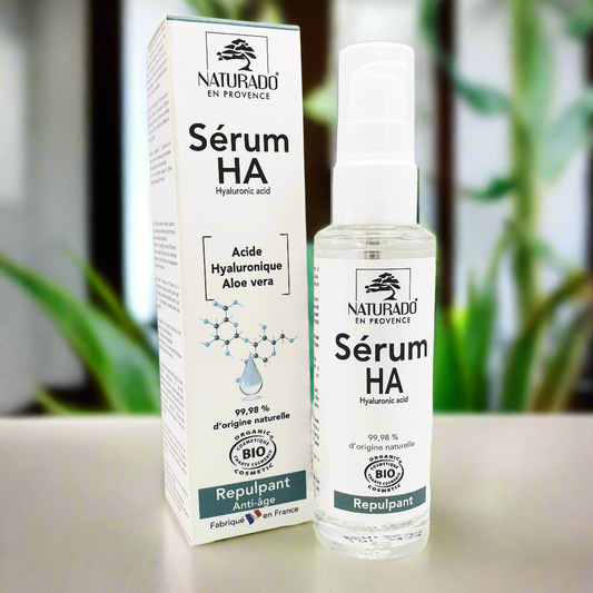 Sérum contour des yeux à l'acide hyaluronique anti-âge et aloé véra - Bio - 40ml